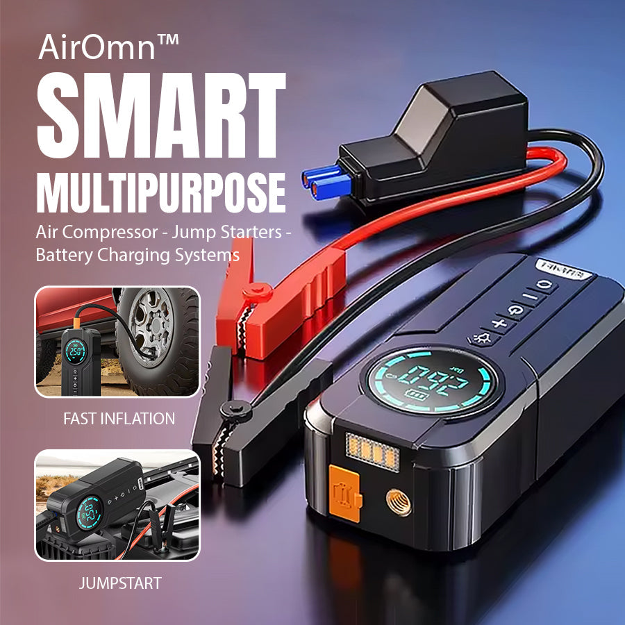 🚗AirOmn™ Smart Multipurpose Air Compressor - Jump Starters - Battery Charging Systems