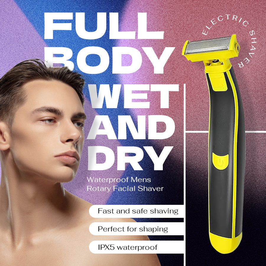 Wet and dry shaver for the entire body